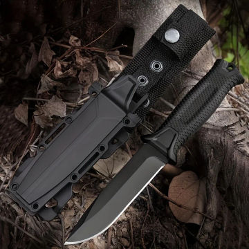 GB 1500 Military Outdoor Fixed Knife 12C27 Blade FRN Fiberglass Cover Handle Hunting Survival Knives Tactical Combat Tools