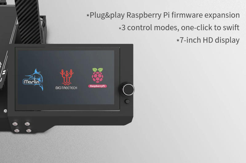 Description Picture 5 of itemBIQU BX FDM 3D Printer With 32 Bit Motherboard 7inch Touch Screen Supprot Octoprin High Precision Frame Larger DIY Impresora 3d
