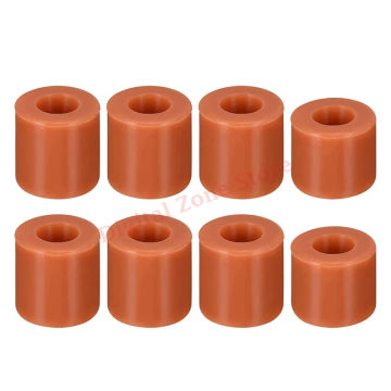 8Pcs 16mm 18mm Silicone Levelling Column Solid Bed Mounts, Heat-Resistant Buffer 3D Printer Heat Bed Parts 2 Sets