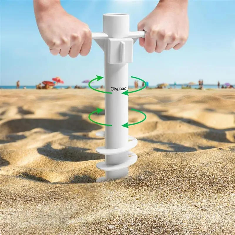 Description Picture 3 of item2022 New Beach Umbrella Sand Anchor Plastic Camping Umbrella Stand Grassland Umbrella Anchor Vacation Essentials