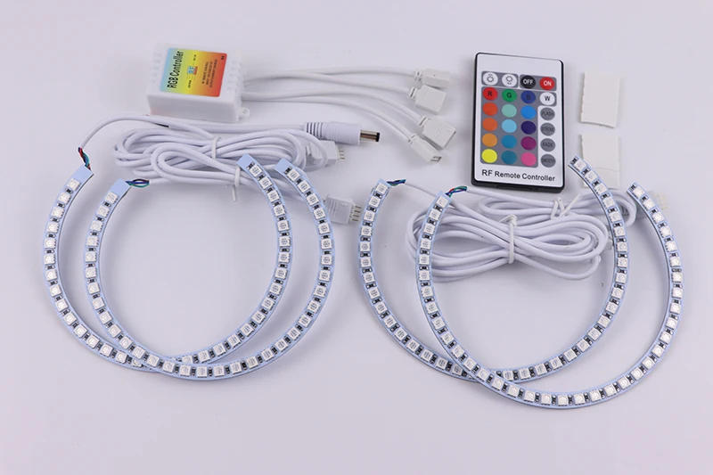 Description Picture 3 of itemMulti-Color RGB LED Angel Eye Halo Rings light For BMW 7 Series E38 740i 740iL 750i 750iL 730d 740d 728i 1995-01 XENON headlight