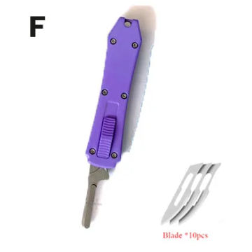 Microtechnology Scalpel Mini Folding Knife Portable Keychain Carving Surgical Knife Portable Express Opening EDC Cutting Tool