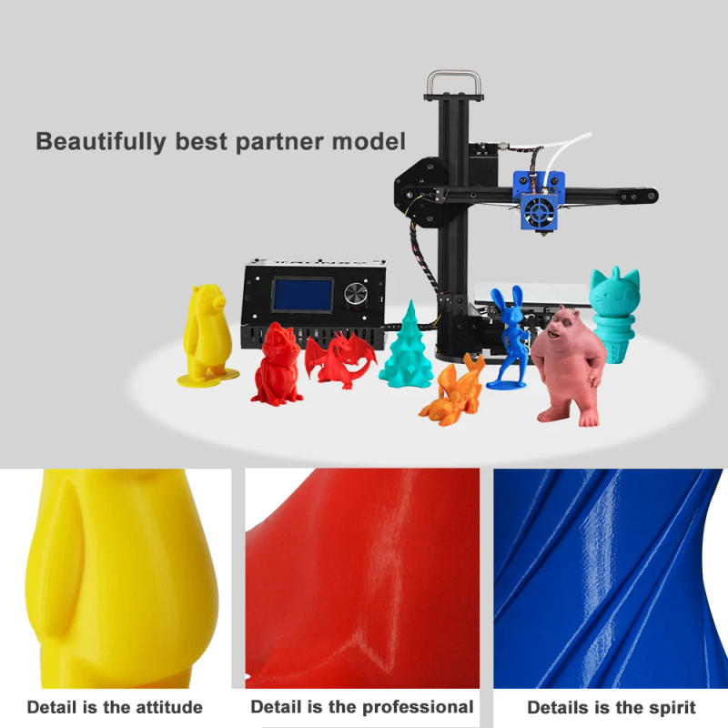 Description Picture 3 of itemTRONXY X1 Aluminium Profile 3D Printer Support USB and TF Card Off-Line Printing with Fiberglass Print Plate 150mm*150mm*150mm