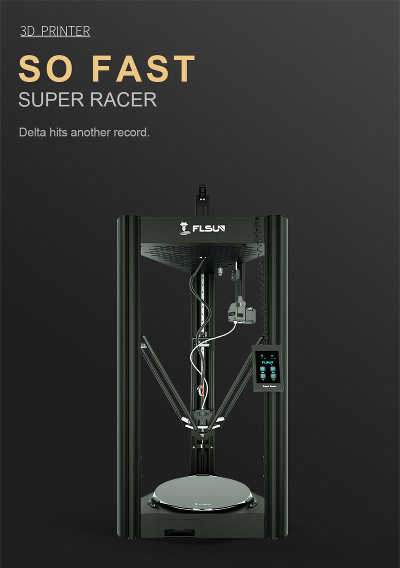 Description Picture 2 of itemFLSUN SuperRacer SR 3D Printer 200mm/s High-Speed Printing Pre-Assembly Auto-leveling Touch Screen Printing Size 260x260x330mm