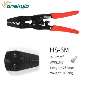 Crimping tools pliers for non-insulated terminals Japanese style Self-locking capacity 0.5-38mm2 rachet crimping pliers