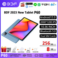 New Pro 10.36 Inch Tablet Deca Core 8GB RAM 256GB ROM 4G LTE Network AI Speed-up Android 12 Tablet Pc 2K FHD IPS Screen Tablette