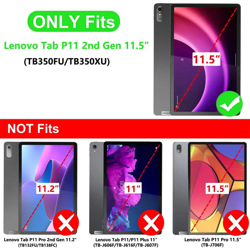 Description Picture 2 of itemFor Lenovo Tab P11 (2nd Gen) Tempered glass film 11.5 inch screen protector for Lenovo Tab P11 (Gen 2) TB-350FU TB-350XC 2022