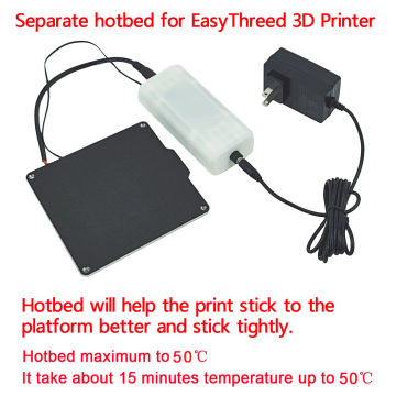 Separate Hotbed for EasyThreed 3D Printer Model X1 K1 K7 K9 US Plug