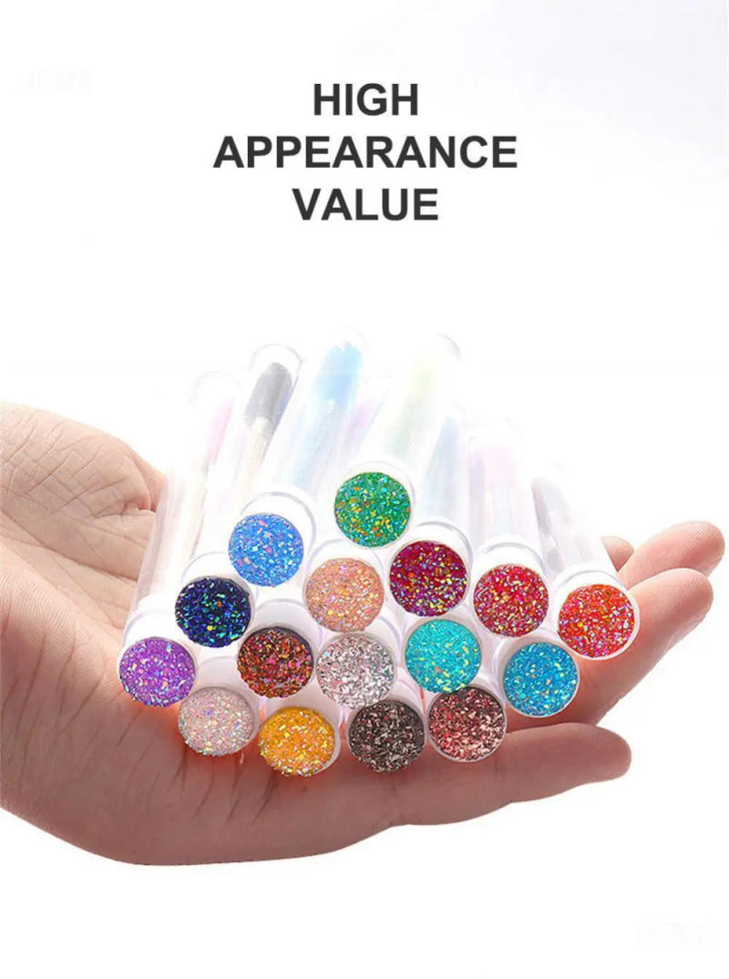 Description Picture 6 of itemCute 1pc Disposable Eyelash Brush Crystal Eyelash Brush With Dust-proof Tube Eyebrow Comb Makeup Brush Beauty Cosmetic Tools