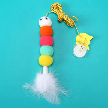 Pet Cat Toys Elasticity Retractable Hanging Door Type Interactive Toy for Kitten Mouse Catnip Scratch Rope Toy Pet Supplies Gift