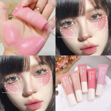 Multifunction Face Liquid Blusher Makeup Long-lasting Matte Eyeshadow Face Pigment Makeup Natural Cheek Contour Blush Cosmetics