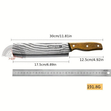 PLYS-Professional Melon Fruit Knife Home Cutting Watermelon Blade Large Lengthened Kitchen Special Slicing Knife Chef Knife Kitc