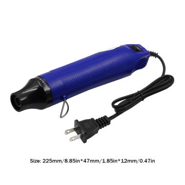 300W Handheld Hot Air Gun 110V Mini Electric Hot Air Gun 428℉(200℃) Fast Heating Gun for DIY Rubber Stamp Convex Powder Relief