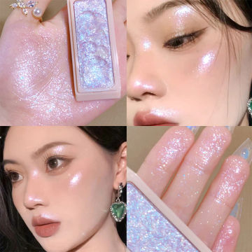 4 Colors Highlighter Powder Shimmer Contour Illuminator Contour Glitter Powder For Face Body Highlight Beauty Makeup Cosmetics