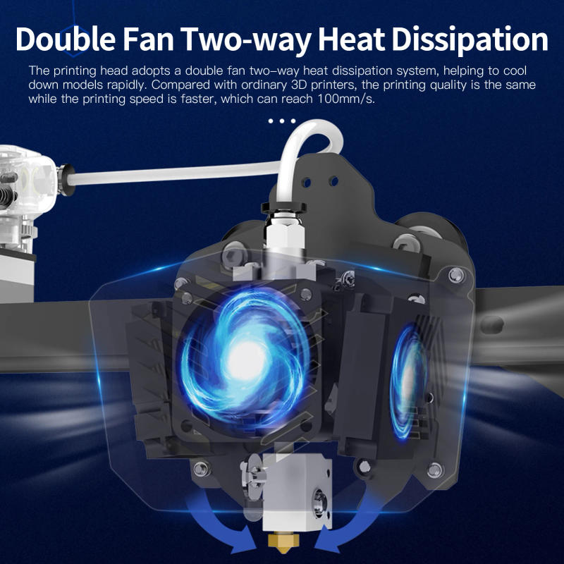 Description Picture 6 of itemANYCUBIC Vyper 3D Printer 245x245x260mm Spring Magnetic Platform Support Auto Leveling Resume Printing Filament Detector