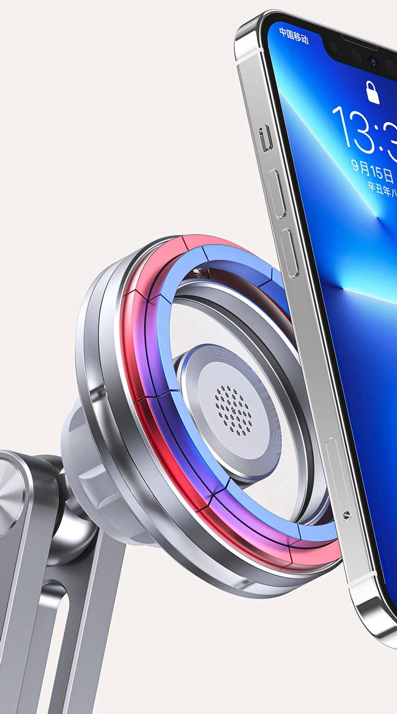 Description Picture 3 of itemUniversal Aluminum arm holder for tablet and cellphone magnetic bracket adjustable foldable for IPad Air Pro Galaxy Clip Mount