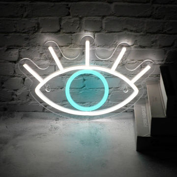 Evil Eye Neon Sign Wall Art Decor Neon Lights LED Anime Neon Sign for Bedroom Wall Decor