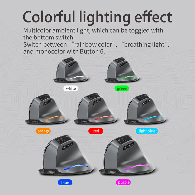 Description Picture 4 of itemZELOTES Ergonomic Vertical Mouse 3200DPI 2.4G Wireless Wireless Gaming Mice USB Optical Mouse Gamer Mause F26C F36 for PC Laptop