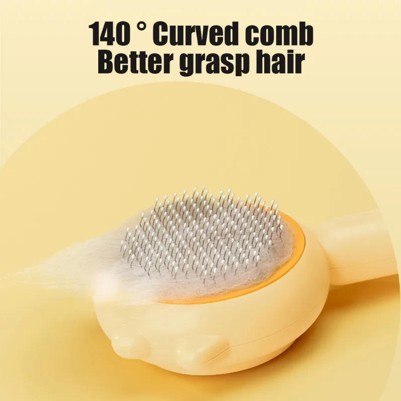 Description Picture 6 of itemPet Hair Removal Brush Pet Grooming Supplies Grooming Comb Self Cleaning Dog Slicker Brush with Massage Teeth Dogs Cats