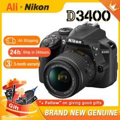 Nikon D3400 DSLR Camera 24.2MP high-definition digital camera with optional 18-55mm Lens