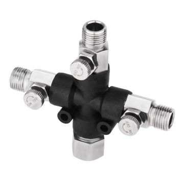 3-Way Airbrush Air Hose Adapters Splitter Manifold Airbrush Accessories Multi Use Airbrush Fittings 1/8