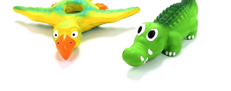 Description Picture 3 of itemInteresting Crocodile Latex Bite Resistant Cat and Dog Toys PVC French Bulldog Send Out Sound Pet Toys