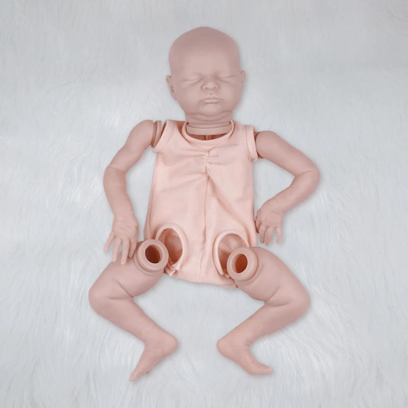 Description Picture 3 of itemLaura 21 inches 53cm Blank Reborn Kit Vinyl Unpainted Unfinished Blank Reborn Doll Parts DIY Blank Kits DIY Blank Reborn Kit