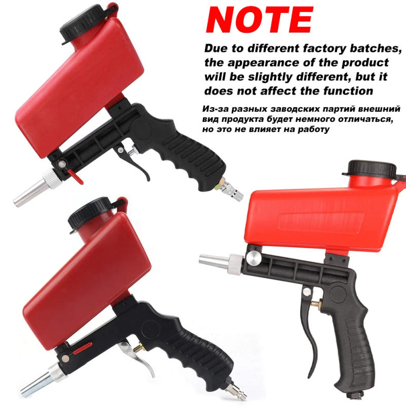 Description Picture 2 of itemAdjustable Pneumatic Sandblasting Gun Set 90psi Portable Home Sandblasting Machine Gravity Handheld Gun Set Rust Removal Device