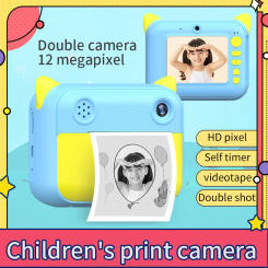 Kid Instant Print Camera Thermal Printing Camera Digital Photo Camera Girl's Toy Child Camera Video Boy's Birthday Gift