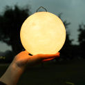 Moon Light For Goal Zero LED Lamp 3D Lantern Outdoor Camping Lighting Shadow Glass Lampshade