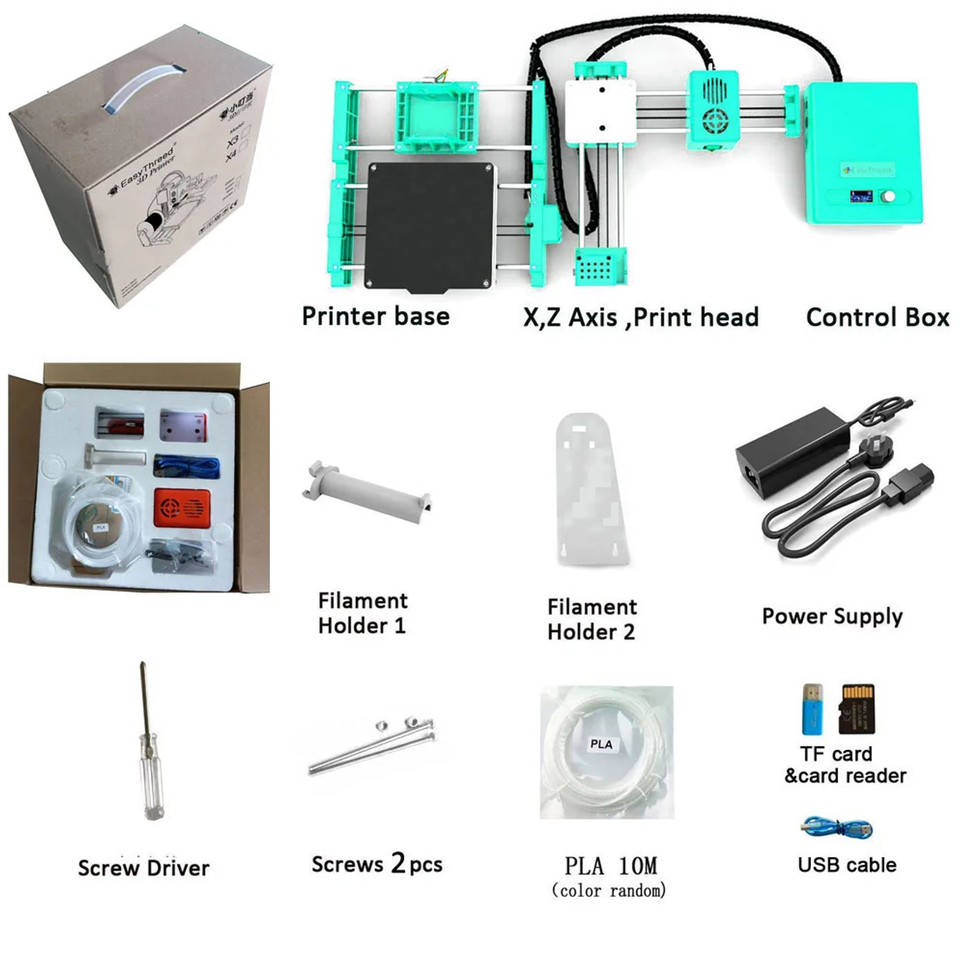 Description Picture 5 of itemEasythreed X4 LCD Mini 3D Printer 3dprinter With Heatbed Small Impresora For Household Steam Education Use Or Diy Amateurs