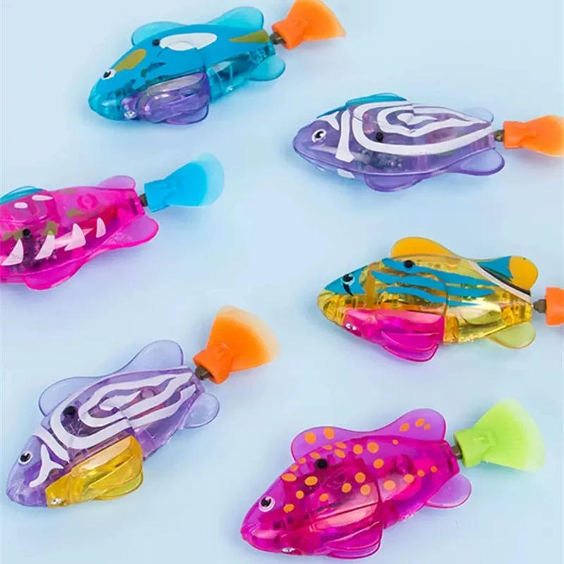 Description Picture 6 of itemElectric Fish Cat Interactive Toy with Light Water Swimming Robot Fish Pet Playing Toys Fish Tank Ornaments Aquarium Decoration