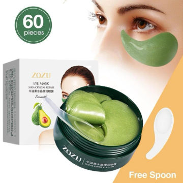 60Pcs Avocado Collagen Eye Mask Patches Remove Eye Bags Dark Circles Moisturizing Eye Mask Anti Wrinkle Gel Patche Eye Skin Care