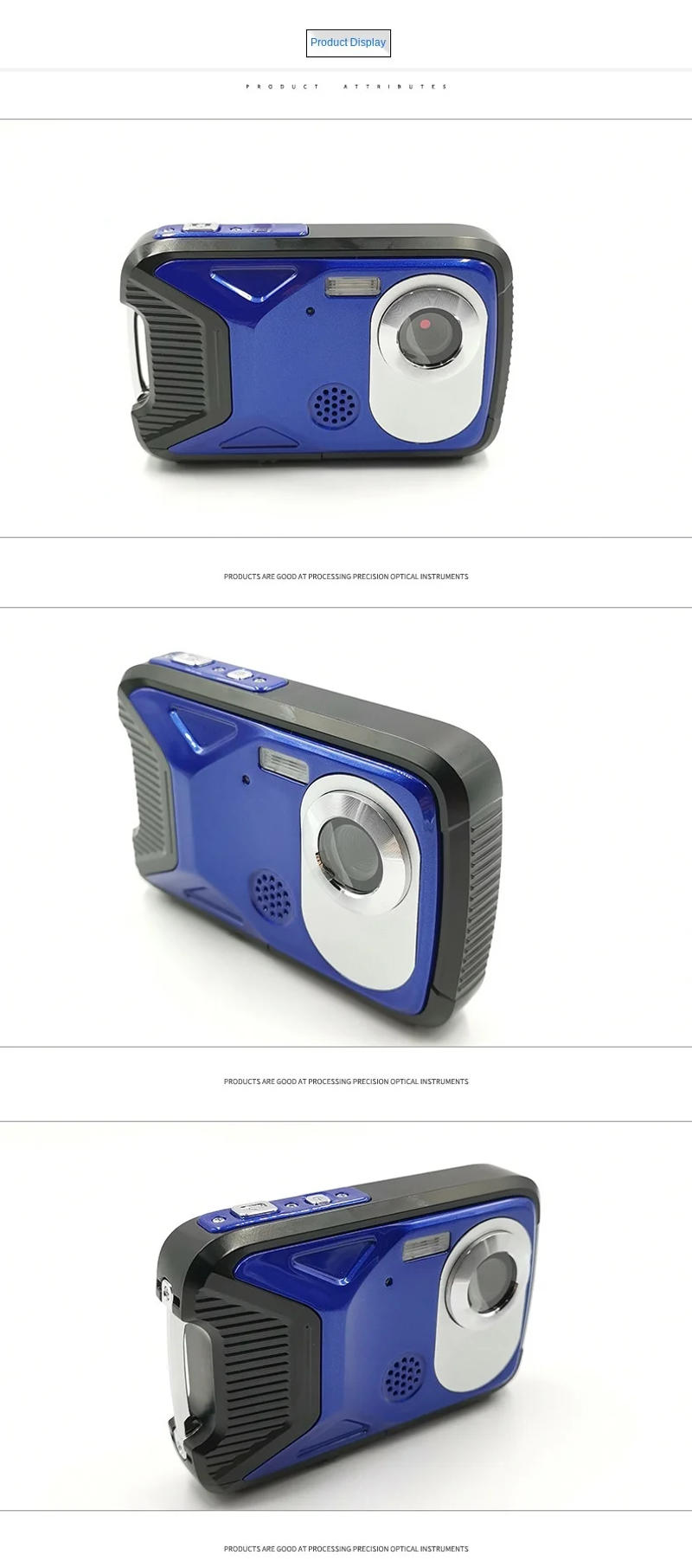 Description Picture 4 of itemELRVIKE HD1080P HD Waterproof Digital Camera Bare Metal Diving Camera 2.8 Inch Color Screen Panoramic Video