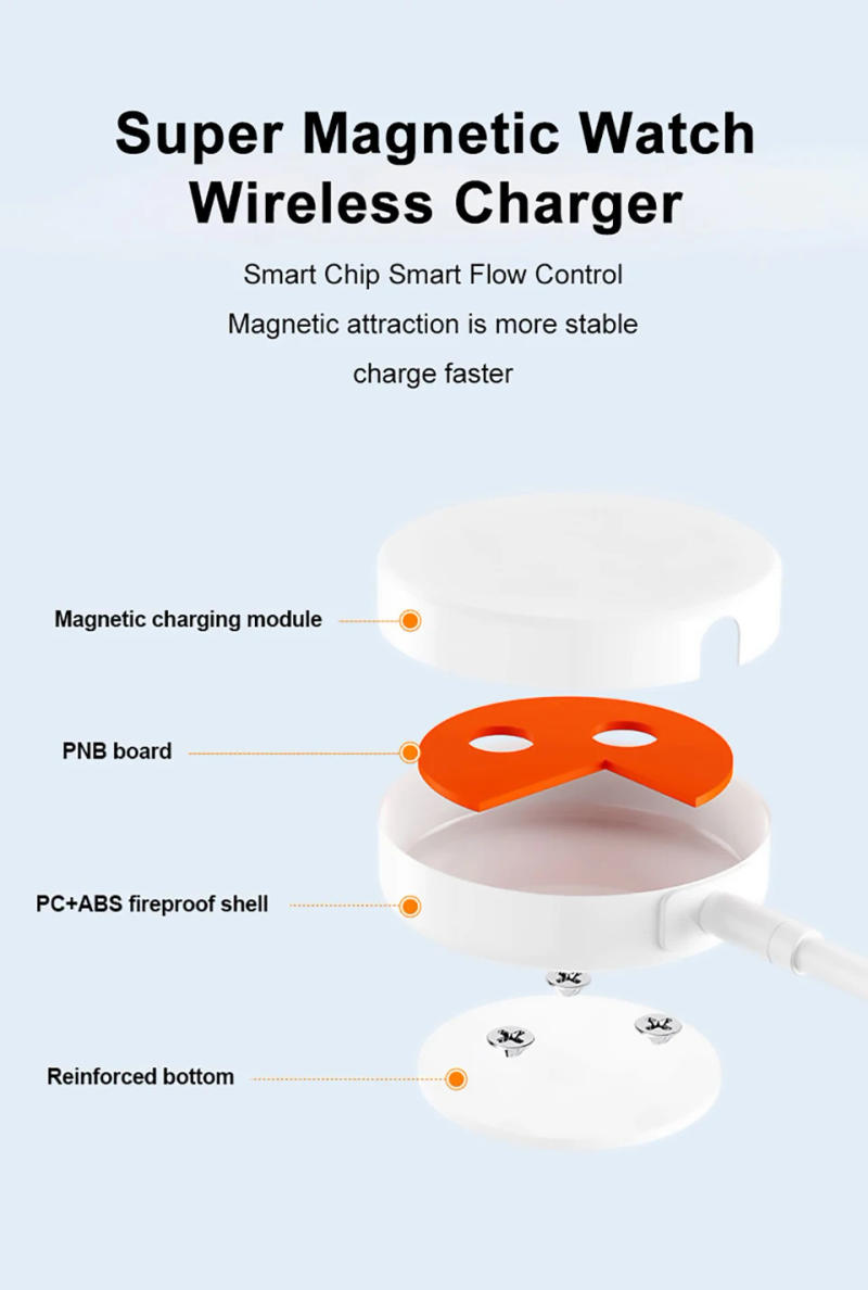Description Picture 5 of itemFor Apple Watch Original Magnetic Wireless Charger For iWatch 8 7 6 SE Series Ultra 5 4 3 2 Portable USB C Fast Charging Cbale