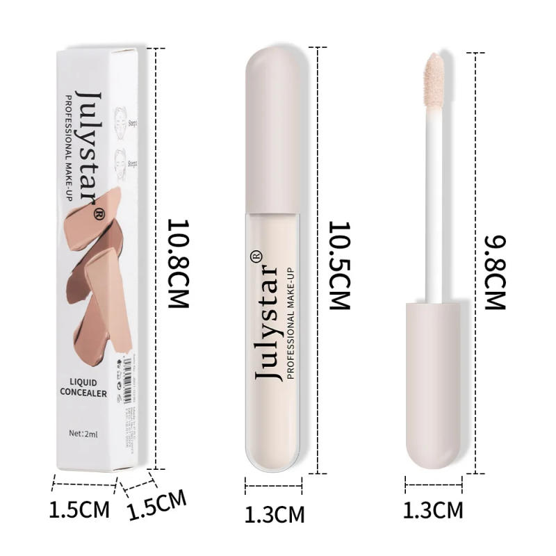 Description Picture 3 of itemJulystar 6 Color Concealer Waterproof Moisturize Oil Control Liquid Concealer Speckle Tattoo Cover Up for All Skin Type Cosmetic