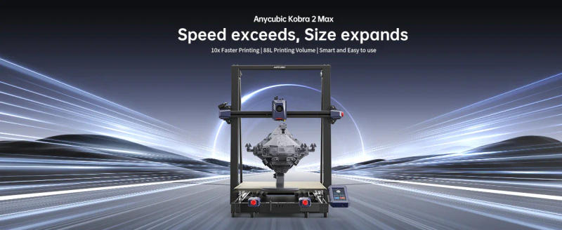 Description Picture 2 of itemANYCUBIC Kobra 2 MAX FDM 3D Printer 500mm/s Maximum Print Speed Large Build Size with 500*420*420mm