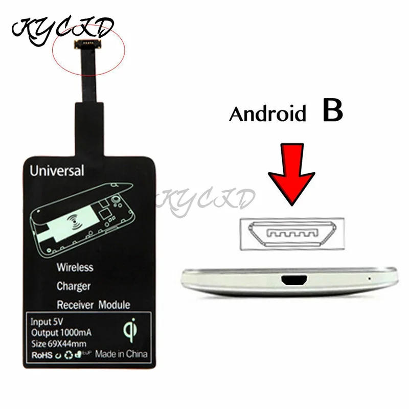 Description Picture 5 of itemMicro USB Type C Qi Fast Wireless Charger Receiver For iPhone 6 7 Plus Universal Charging Receiver For Xiaomi Samsung Huawei