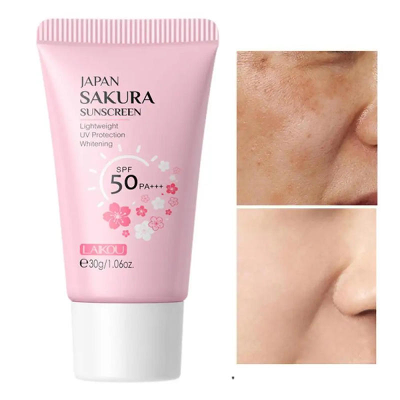 Description Picture 2 of itemWaterproof Sunscreen SPF50 Sakura UV Gel 1.06oz Sweat Resistant Moisturizing Sakura Sunscreen Sun Shield For All Skin Women