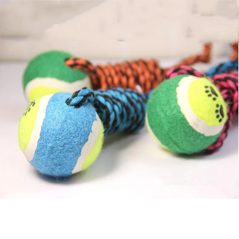 Description Picture 5 of itemDog Cotton Rope Toys Pet Chew Toys Cotton Rope Material Harmless Dogs Tooth Cleaning Toys Ball Puppy Dog Training Supplies