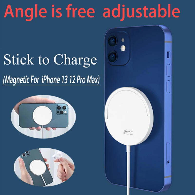 Description Picture 6 of itemMagnetic Wireless Charger Pad Stand Holder 15W Macsafe For iPhone 12 13 14 Pro Max Mini Samsung Iconic Brand USB C PD Fast Charging