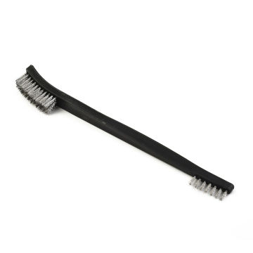 Double Head Stainless Steel Brush Brass Nylon Cleaning Brush Metal Rust Remover Burring Polishing   Tool