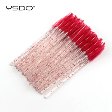 50 PCS Disposable Crystal Eyelash Brush Mascara Wands Applicator Diamond Eye Lash Brushes False Eyelash Extension Makeup Tools