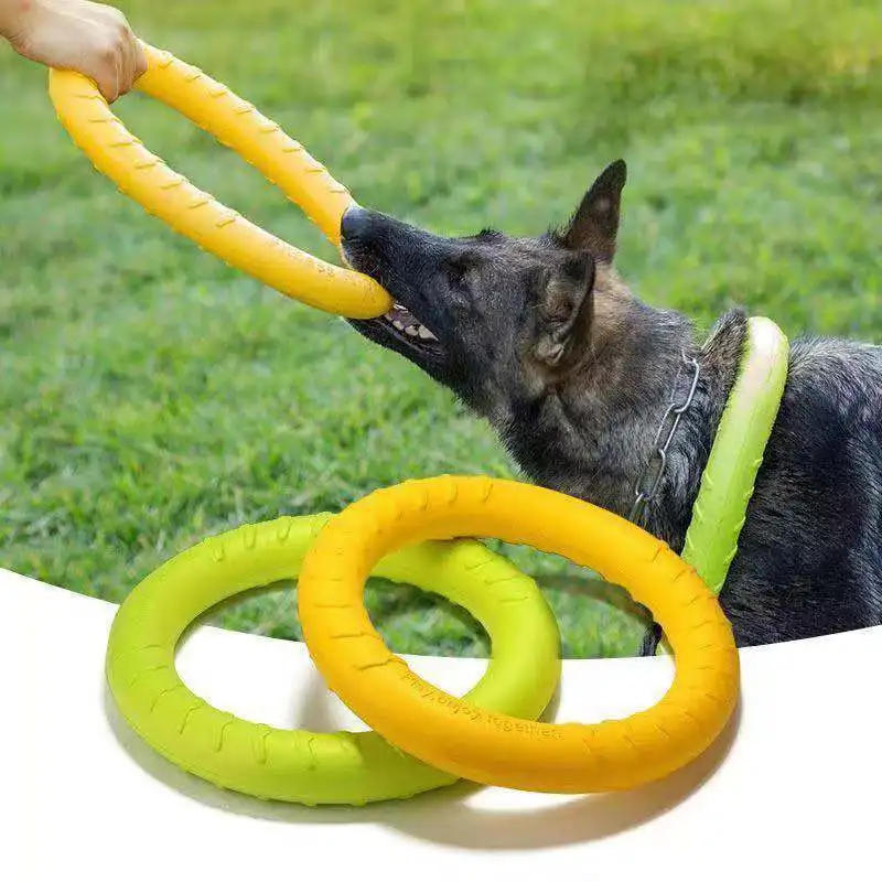 Description Picture 6 of itemDog Toy Flying Discs EVA Dog Training Ring Puller Resistant Bite Floating Toy Puppy Outdoor Interactive Ring Toy Pet Accessories