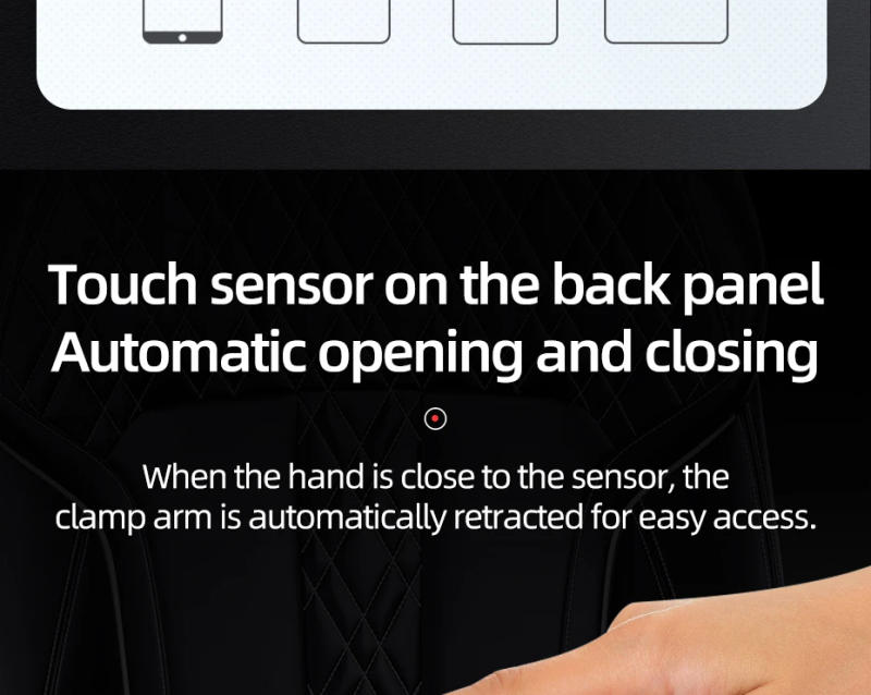 Description Picture 5 of itemHOCO Qi wireless Car Charger Stand Automatic infrared clip Air Vent Mount Car Phone Holder 10W Fast Charger for iphone XS Max XR