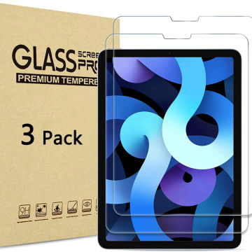 (3 Packs) Tempered Glass For Apple iPad Air 4 5 10.9 2020 2022 4th 5th Generation Full Coverage Screen Protector Film