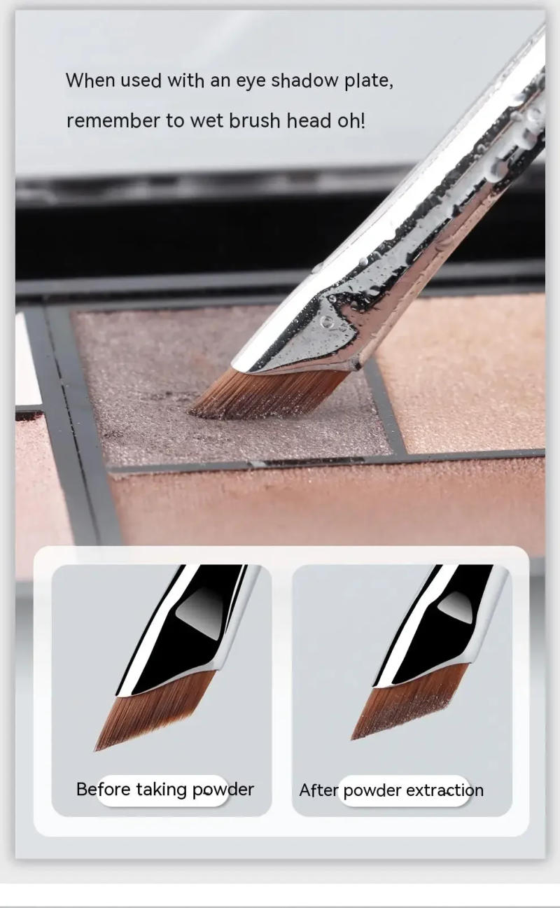 Description Picture 6 of itemEyeliner Brush Ultra Thin Fine Angle Flat Eyebrow Brush Liner Brow Place Makeup Brush Precise Detail Brush