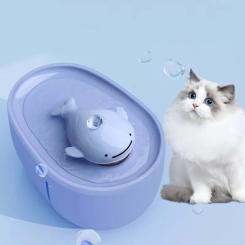 Cat Water Fountain with LED Light Automatic Cats Drinker USB Electirc Mute Recirculate Filtring Cute Cats Water Dispenser