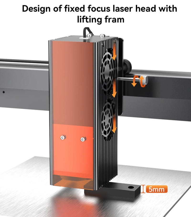 Description Picture 2 of itemWAINLUX JL7 40W Laser Engraving Machine Working area 400*400mm  Ultra-thin Laser Beam Shaping Technology High-precision Laser