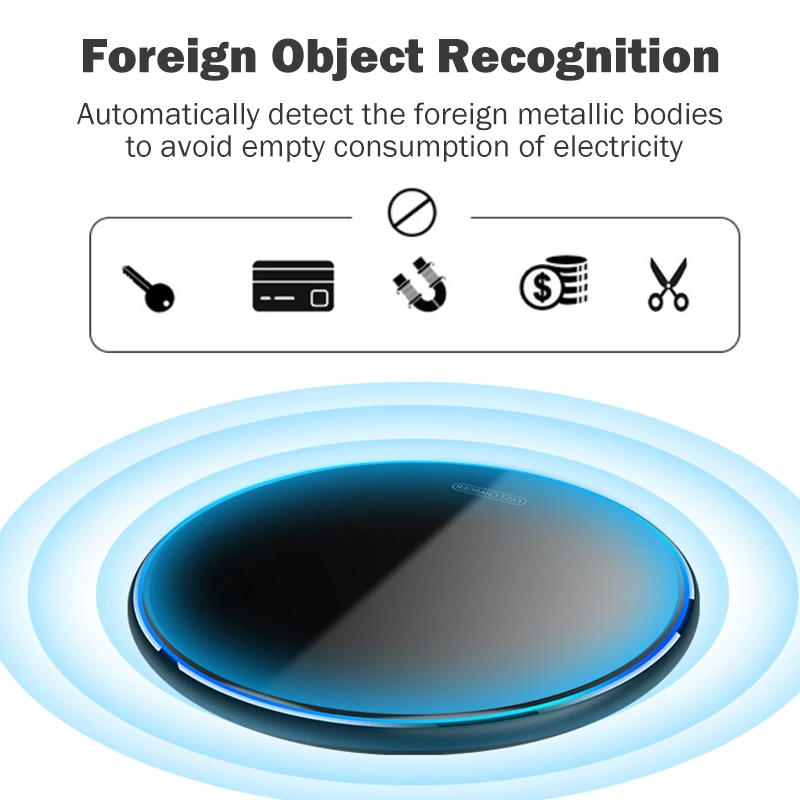 Description Picture 4 of item15W Fast Qi Wireless Charger for Xiaomi Poco F5 Pro Wireless Charging Pad with USB Cable Gift Case for POCO F5 Pro